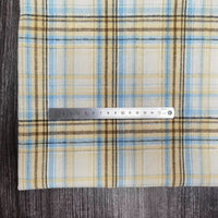 Polyester Cotton Plaid Flannel Fabric By The Yard | Cozy Fall Flannel Material | Baby Shirt Clothes Sewing Flannel Textile Cloth