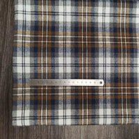Polyester Cotton Plaid Flannel Fabric By The Yard | Cozy Fall Flannel Material | Baby Shirt Clothes Sewing Flannel Textile Cloth