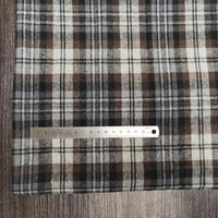 Polyester Cotton Plaid Flannel Fabric By The Yard | Cozy Fall Flannel Material | Baby Shirt Clothes Sewing Flannel Textile Cloth