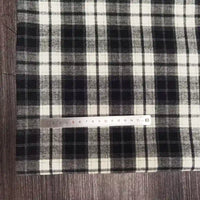 Polyester Cotton Plaid Flannel Fabric By The Yard | Cozy Fall Flannel Material | Baby Shirt Clothes Sewing Flannel Textile Cloth