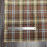 Polyester Cotton Plaid Flannel Fabric By The Yard | Cozy Fall Flannel Material | Baby Shirt Clothes Sewing Flannel Textile Cloth