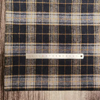 Polyester Cotton Plaid Flannel Fabric By The Yard | Cozy Fall Flannel Material | Baby Shirt Clothes Sewing Flannel Textile Cloth
