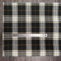 Polyester Cotton Plaid Flannel Fabric By The Yard | Cozy Fall Flannel Material | Baby Shirt Clothes Sewing Flannel Textile Cloth