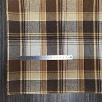Polyester Cotton Plaid Flannel Fabric By The Yard | Cozy Fall Flannel Material | Baby Shirt Clothes Sewing Flannel Textile Cloth
