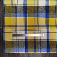 Polyester Cotton Plaid Flannel Fabric By The Yard | Cozy Fall Flannel Material | Baby Shirt Clothes Sewing Flannel Textile Cloth