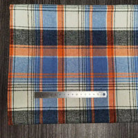 Polyester Cotton Plaid Flannel Fabric By The Yard | Cozy Fall Flannel Material | Baby Shirt Clothes Sewing Flannel Textile Cloth