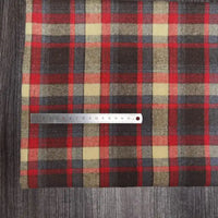 Polyester Cotton Plaid Flannel Fabric By The Yard | Cozy Fall Flannel Material | Baby Shirt Clothes Sewing Flannel Textile Cloth