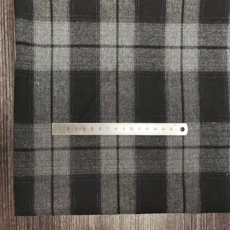 Polyester Cotton Plaid Flannel Fabric By The Yard | Cozy Fall Flannel Material | Baby Shirt Clothes Sewing Flannel Textile Cloth
