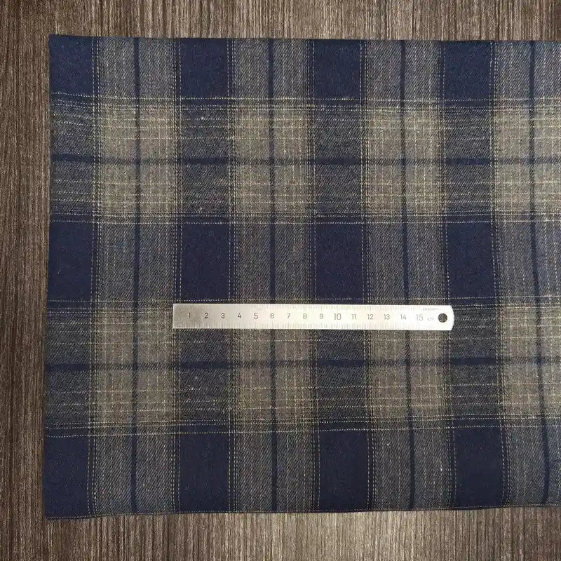 Polyester Cotton Plaid Flannel Fabric By The Yard | Cozy Fall Flannel Material | Baby Shirt Clothes Sewing Flannel Textile Cloth