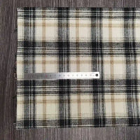 Polyester Cotton Plaid Flannel Fabric By The Yard | Cozy Fall Flannel Material | Baby Shirt Clothes Sewing Flannel Textile Cloth