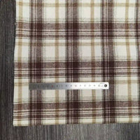 Polyester Cotton Plaid Flannel Fabric By The Yard | Cozy Fall Flannel Material | Baby Shirt Clothes Sewing Flannel Textile Cloth