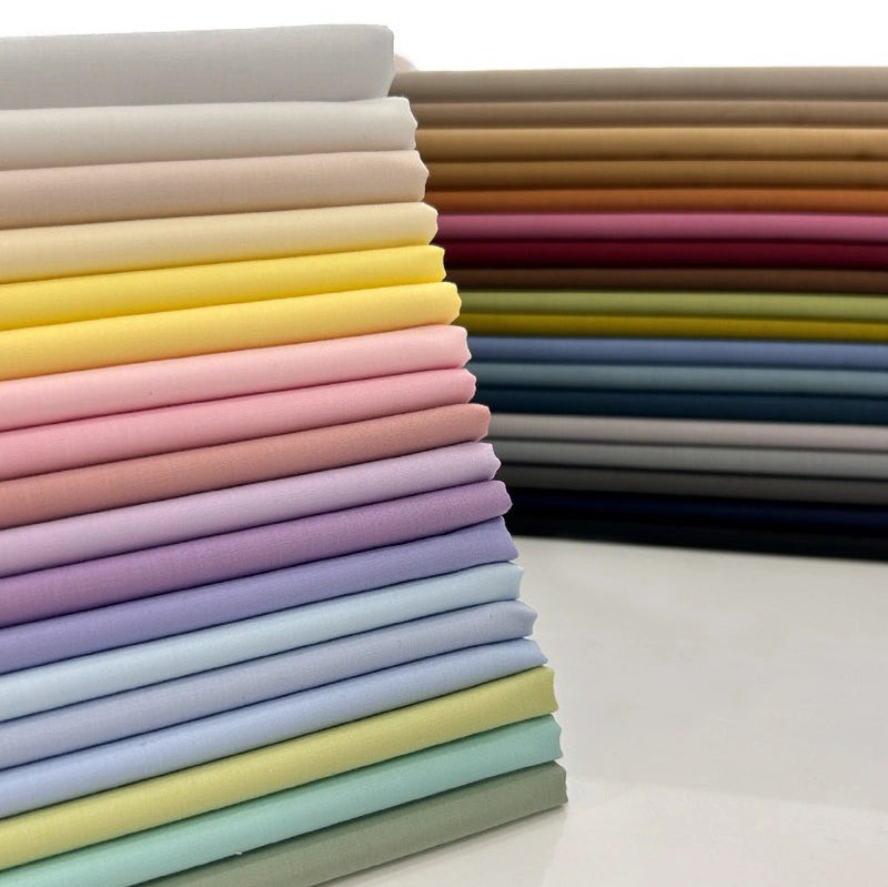 Polyester Poplin Fabric By The Yard|Poplin Dress Material 1/2 Yard / #3 Light beige