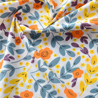 Printed Cotton Poplin Fabric By The Yard | Floral Woven Poplin Material | Poplin for Dressmaking