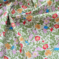 Printed Cotton Poplin Fabric By The Yard | Floral Woven Poplin Material | Poplin for Dressmaking