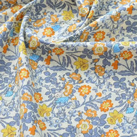 Printed Cotton Poplin Fabric By The Yard | Floral Woven Poplin Material | Poplin for Dressmaking