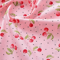 Printed Cotton Poplin Fabric By The Yard | Floral Woven Poplin Material | Poplin for Dressmaking