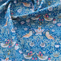 Printed Cotton Poplin Fabric By The Yard | Floral Woven Poplin Material | Poplin for Dressmaking