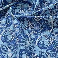 Printed Cotton Poplin Fabric By The Yard | Floral Woven Poplin Material | Poplin for Dressmaking