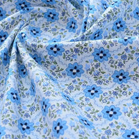 Printed Cotton Poplin Fabric By The Yard | Floral Woven Poplin Material | Poplin for Dressmaking