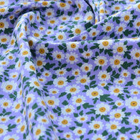 Printed Cotton Poplin Fabric By The Yard | Floral Woven Poplin Material | Poplin for Dressmaking