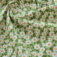 Printed Cotton Poplin Fabric By The Yard | Floral Woven Poplin Material | Poplin for Dressmaking