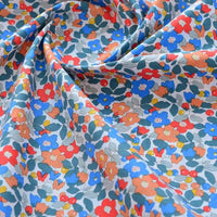 Printed Cotton Poplin Fabric By The Yard | Floral Woven Poplin Material | Poplin for Dressmaking