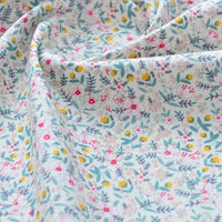 Printed Cotton Poplin Fabric By The Yard | Floral Woven Poplin Material | Poplin for Dressmaking