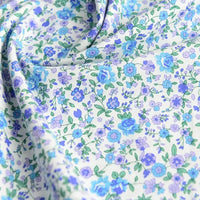 Printed Cotton Poplin Fabric By The Yard | Floral Woven Poplin Material | Poplin for Dressmaking