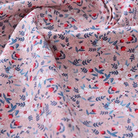 Printed Cotton Poplin Fabric By The Yard | Floral Woven Poplin Material | Poplin for Dressmaking