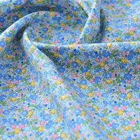 Printed Cotton Poplin Fabric By The Yard | Floral Woven Poplin Material | Poplin for Dressmaking