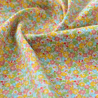Printed Cotton Poplin Fabric By The Yard | Floral Woven Poplin Material | Poplin for Dressmaking