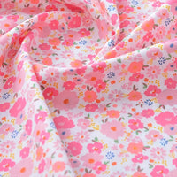 Printed Cotton Poplin Fabric By The Yard | Floral Woven Poplin Material | Poplin for Dressmaking