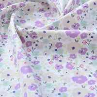 Printed Cotton Poplin Fabric By The Yard | Floral Woven Poplin Material | Poplin for Dressmaking