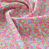 Printed Cotton Poplin Fabric By The Yard | Floral Woven Poplin Material | Poplin for Dressmaking