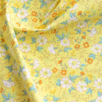 Printed Cotton Poplin Fabric By The Yard | Floral Woven Poplin Material | Poplin for Dressmaking
