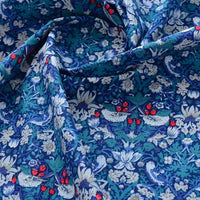 Printed Cotton Poplin Fabric By The Yard | Floral Woven Poplin Material | Poplin for Dressmaking