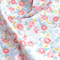 Printed Cotton Poplin Fabric By The Yard | Floral Woven Poplin Material | Poplin for Dressmaking