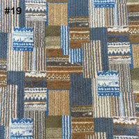 Longon Craft’s Printed Polar Fleece Fabric by the yard features an ethnic leopard pattern in blue, brown, tan, and white—perfect polyester fleece for DIY crafts or sewing projects.