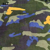 Longon Craft's Printed Polar Fleece Fabric By The Yard features an ethnic leopard pattern in green, brown, yellow, and blue on polyester fleece. The number #47 appears in black at the upper left for DIY craft sewing projects.