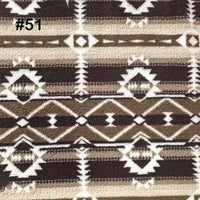 Longon Craft’s Printed Polar Fleece Fabric by the Yard features an ethnic leopard pattern in brown, black, beige, and white—perfect for DIY crafts, sewing projects, or cozy blankets. Polyester material for easy care and lasting softness.