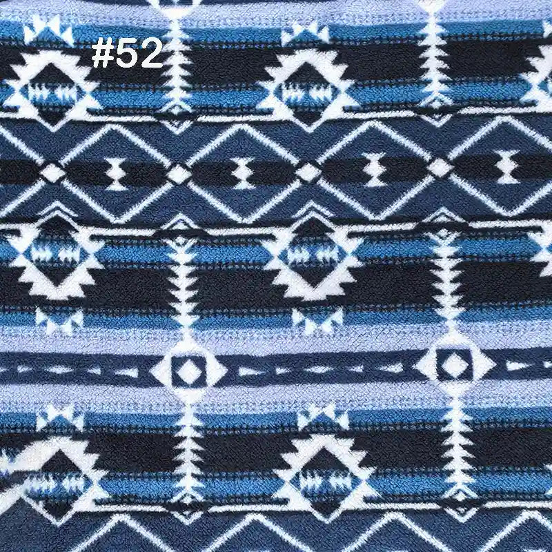 Longon Craft's Printed Polar Fleece Fabric by the Yard features a polyester ethnic leopard pattern—ideal for DIY crafts, sewing projects, and cozy blankets.