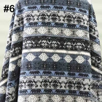 Longon Craft’s Printed Polar Fleece Fabric by the Yard features an ethnic leopard pattern, perfect for DIY craft sewing projects and blankets. Made of soft polyester, this fleece material is ideal for cozy creations.