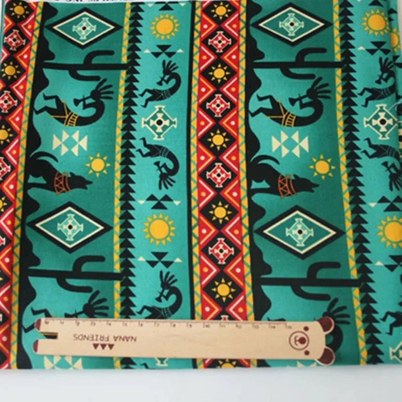 Retro Western Fabric By The Yard-Longan Craft