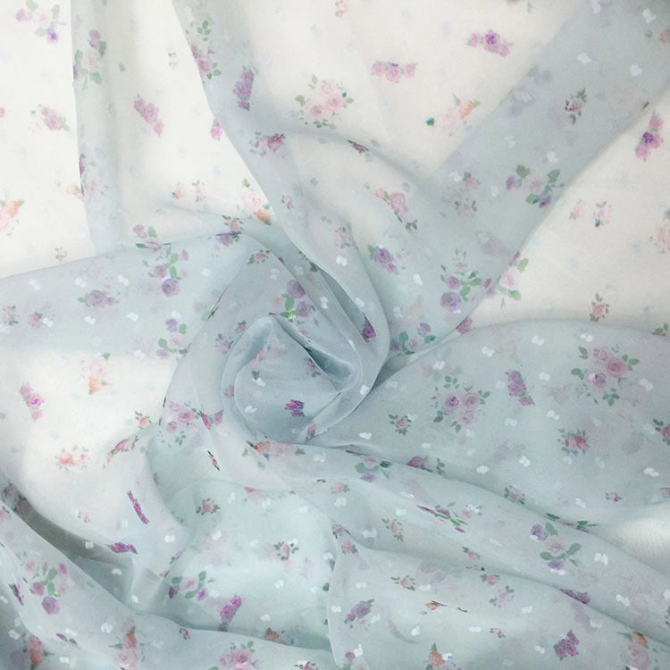 smallfloraldotchiffonfabricbytheyard 