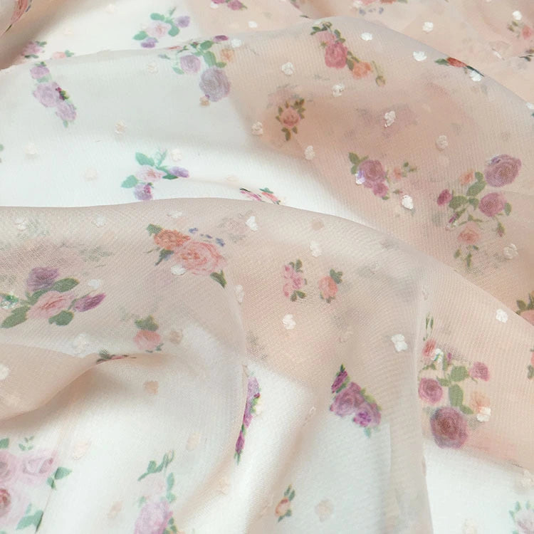 smallfloraldotchiffonfabricbytheyard 