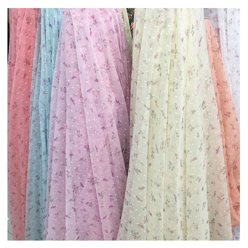 smallfloraldotchiffonfabricbytheyard 