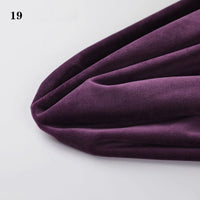 Close-up of Longon Craft Soft Minky Fabric By The Yard (1mm Minky Cuddle Doll Plushies Material) in purple, folded on a white background; perfect for DIY sewing and upholstery projects. Number 19 appears in the top left corner.