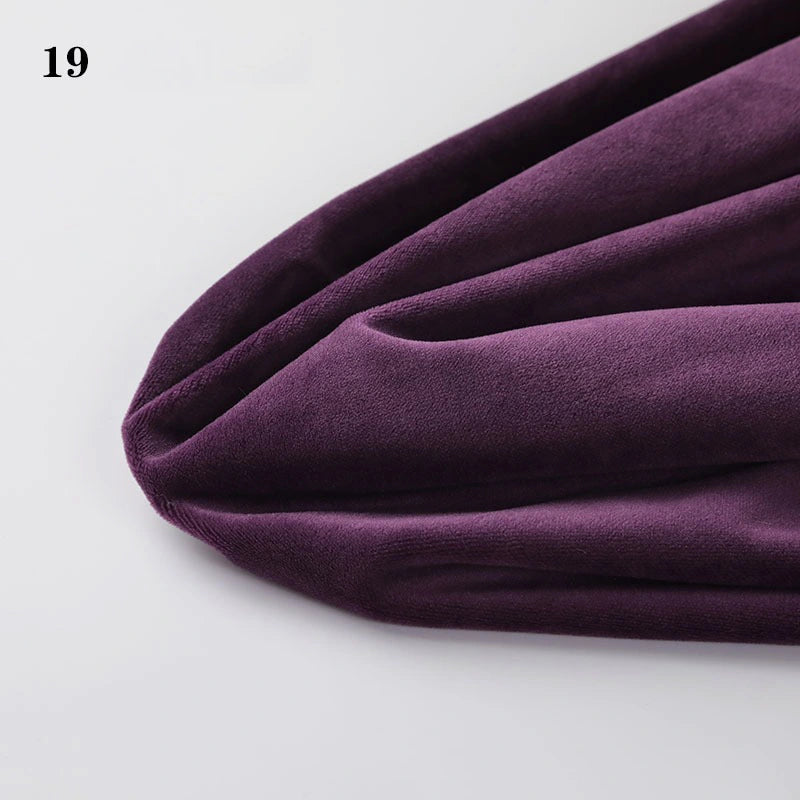 Close-up of Longon Craft Soft Minky Fabric By The Yard (1mm Minky Cuddle Doll Plushies Material) in purple, folded on a white background; perfect for DIY sewing and upholstery projects. Number 19 appears in the top left corner.