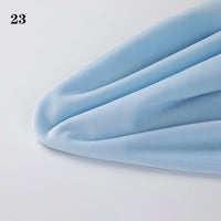 Longon Craft's Soft Minky Fabric By The Yard (1mm Minky Cuddle Doll Plushies Material) is shown in light blue on a white surface, with the number 23 in the upper left corner—perfect for DIY sewing and crafts.