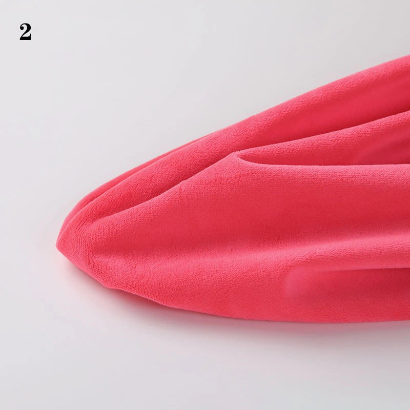 A close-up of Longon Craft Soft Minky Fabric By The Yard, a 1mm plush material for DIY sewing and upholstery, displayed in pink triangle shape on white background with a "2" in the top left corner.